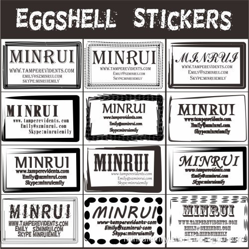 Custom Eggshell Stickers,custom Blank Egg Shell Stickers Or Custom Printing Of The Eggshell Labels For Advertisement 